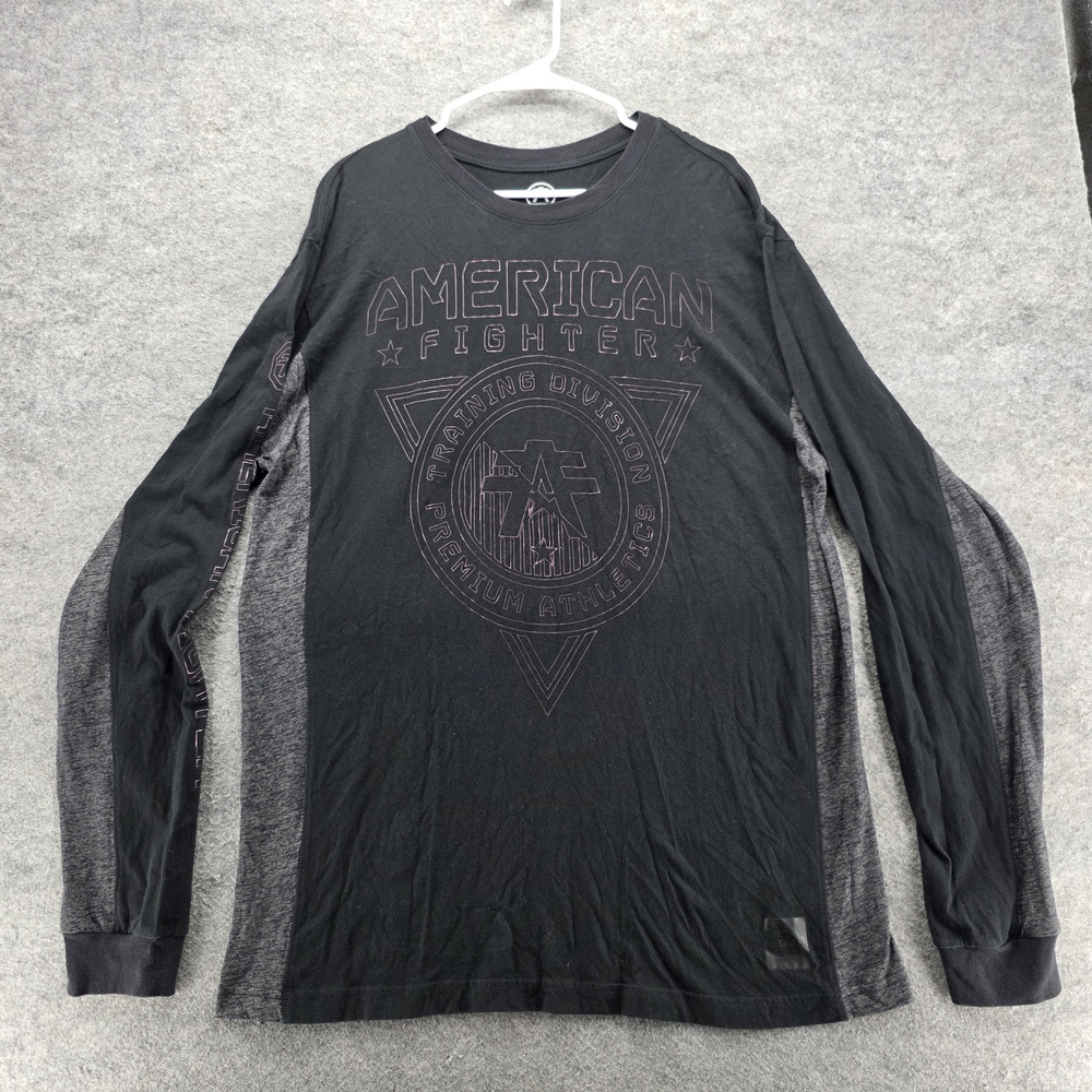 American Fighter Shirt Mens 2XL Long Sleeve Training Division Athletic Top